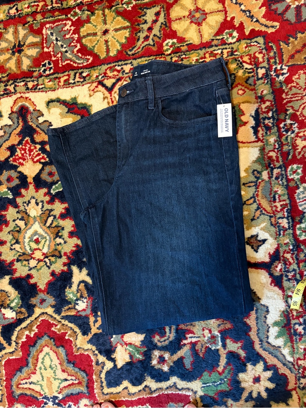 Old Navy Wow Wide Leg High Rise Dark Indigo Jeans NWT